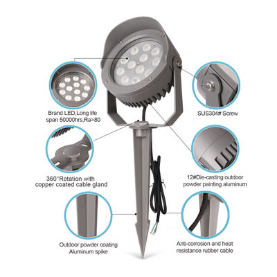 DMX512 色とりどりの屋外LEDツリーライト 12W 24W 36W IP65 Rgb スパイクライト