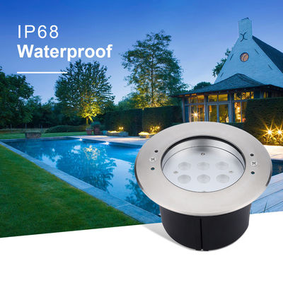 プール 水下灯 6W12W LED単色 DC24V DIA170MM ABS 黒 バックボックス