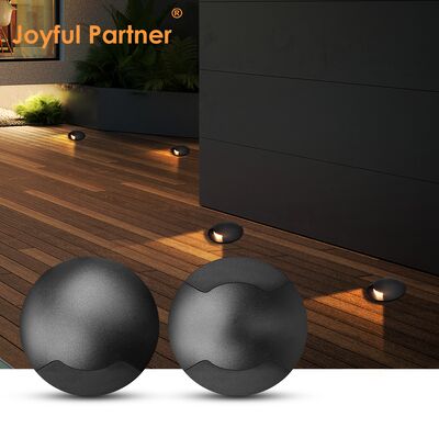 サイドビュー 地下ランプ 12V-24V DC IP67 アルミニウムハウジング DIA60MM 1 2 サイド