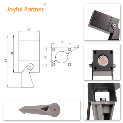 IP65 LED 庭スポットライト 屋外 芝生 スクエア LED スパイクスポットライト