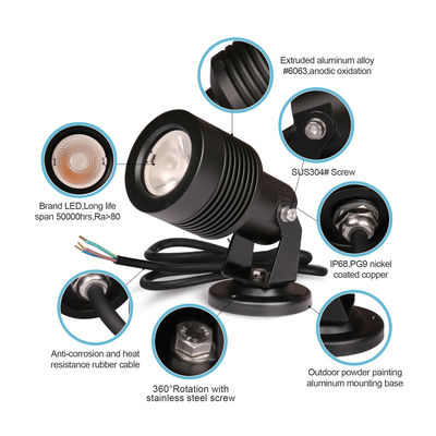 IP66 COB 屋外防水 低電圧照明 庭のスポット 芝生照明