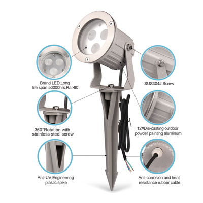 RGB 色彩豊かな風景 屋外 木のスポットライト 防水 9W ガーデン LED 投光灯