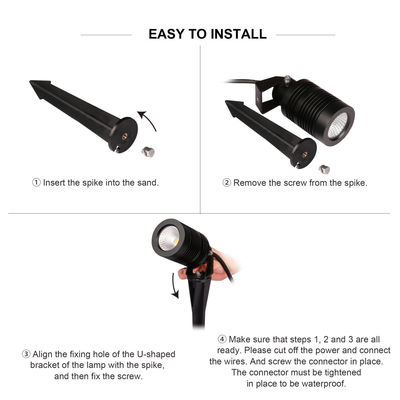 単色 庭 スパイクライト IP65 装飾型 屋外 LED 景観照明