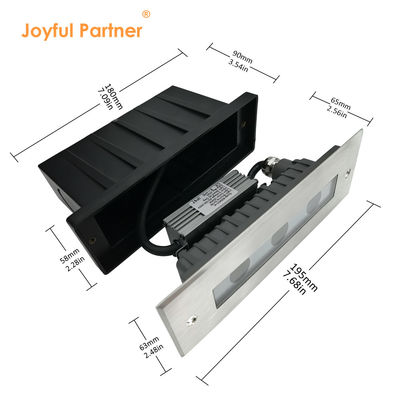 埋葬された水不透地下灯 DC24V 3X1W LED単色CREE/OSRAM LED