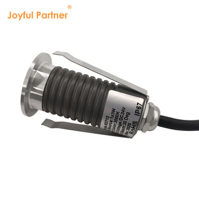 ミニ IP67 地下ライト 防水 単色 3000K ステンレス鋼 1W 3W 埋め込み型