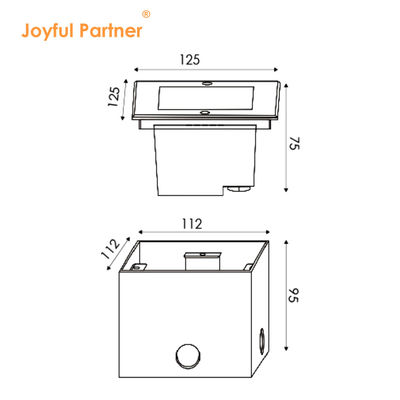 屋外庭園内地灯 原CREE/OSRAM LED 12V DC24V 4W 8W ステンレス鋼カバー