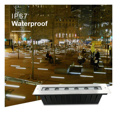 IP67 防水 線形 敷地内 ライト SS カバー 暖かい 白色 地下 庭 ライト