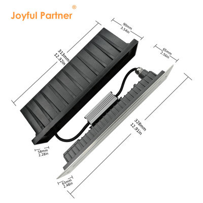 IP67 防水 線形内地光 SSカバー ホットホワイト 12W DMX512 ステンレス鋼 フロントカバー