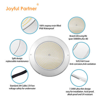IP68 LED PAR56 プールライト RGB 変色 12VAC 42W LED 池灯泡