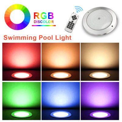 防水 PAR56 LED プールライト 316 SS ABS ハウシング 超薄 7.5mm 樹脂で満たされた壁 230MM 18W 25W DC AC12V