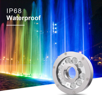 水中のRGB LED噴水灯 SS316 IP68 LEDプール噴水灯