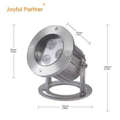 ステンレス鋼 316L 潜水池灯 6W LED 噴水灯