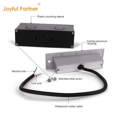 直角 220V 5W LED 壁パックライト IP65 3000K 屋外歩道照明