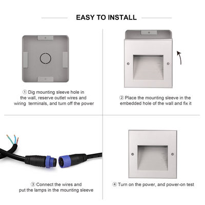 屋外低電圧 LED 壁灯 IP65 防水 LED 階段 ステップ ライト