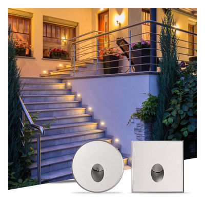 スマートLED壁ランプ IP65 アルミ 身体 方形 DC 24v 1w 2w 3w LED階段ライト