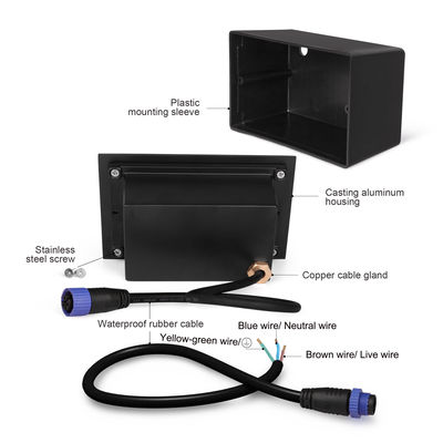 SMD 6W LED 入り壁灯 IP65 埋められた床灯 屋外 LED ステップライト