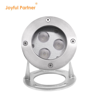 IP68 RGB LED 水中のスポットライト ステンレス鋼 316L DC24v 3*2w LED 暖かい白色 固定ベース