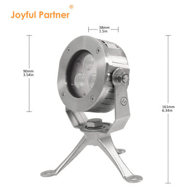 LED水中ライト 高品質 DC24V 304ステンレス鋼 DMX512 RGBW IP68 12W