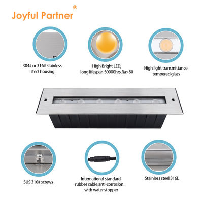 スタッドレスタイヤ 316L 水中の線形光 収納されたプールライト LED