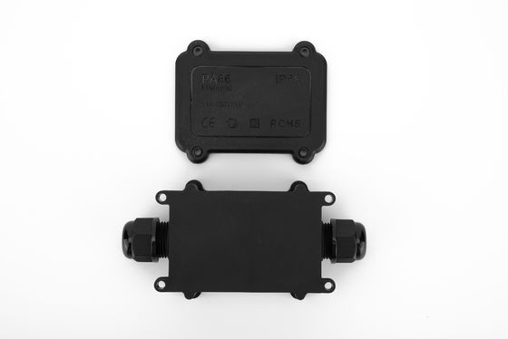 ブラック IP68 急速接続 24A 450VAC 防水接続ボックス 2ピン