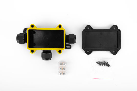 防水ケーブル接続ボックス H型 3 Way プラスチック 黒色 クイックターミナル