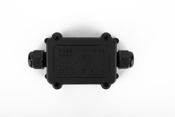 防水ケーブル接続ボックス H型 3 Way プラスチック 黒色 クイックターミナル