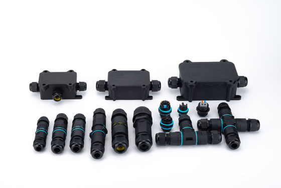 IP68 T型防水コネクタ 3チャネル 3ポールケーブルコネクタ 屋外