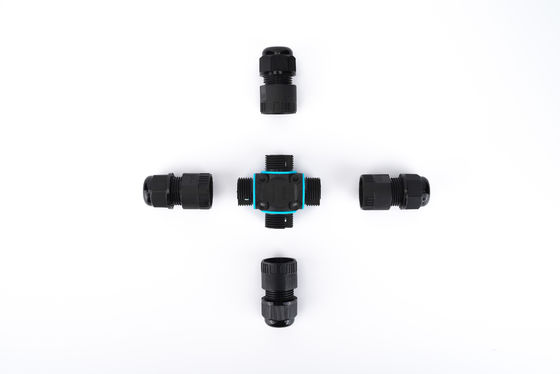 防水 屋外 IP68 クイックコネクタ 4 方向 電線コネクタ