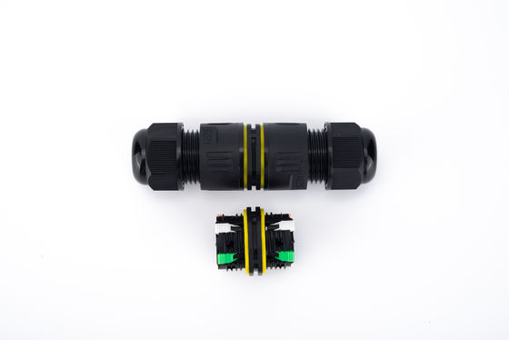 ワイヤケーブルコネクタ 32A 250VAC IP68 防水 2方向コネクタ 6-12mm DIA