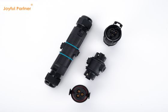 M19 3ピン電気 IP68 急速接続 2 方向 屋外拡張コード接続