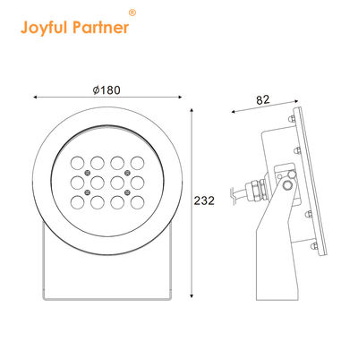 LED水中スポットライト 表面実装 IP68 ステンレス鋼 24V 12VDC 3000K RGB