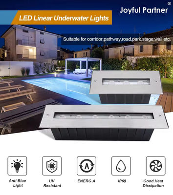 SS316L 水中の光 線形プールライト 暖かい白色LED 地下灯
