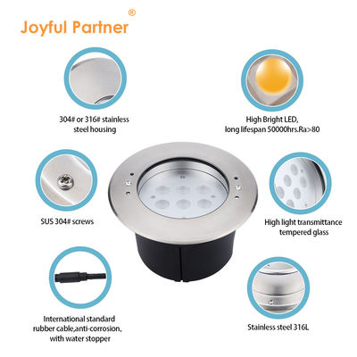 プール 水下灯 6W12W LED単色 DC24V DIA170MM ABS 黒 バックボックス