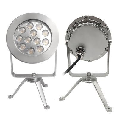 水中LEDスポットライト 12x4W RGBW 3in1 4 DMX制御 ステンレス鋼316 IP68 DC12V