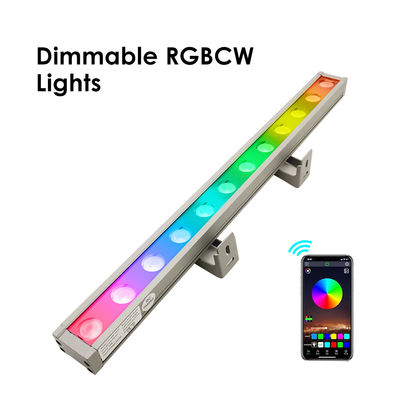 DC24V電圧 IP65 防水 RGBライトバー 外壁ウォールウォッシュライト 屋外照明プロジェクト