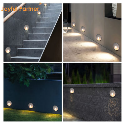 2W LED 入り灯 DC24V ステップライト ホットホワイト IP65 防水壁灯 プラスチックマウント付き階段