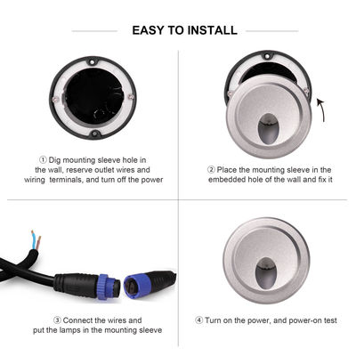 1W アルミハウジング 屋外壁 LEDライト 廊下 LED 階段 防水 IP65