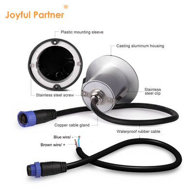 12VDC / 24VDC モダン 鋳型 アルミ 住宅 丸い形 IP65 庭 外壁ライト