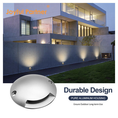 抗UVアンロイドDC12v アルミボディ 1.2W ホワイトカバー 収納されたステップライト 純アルミ6063ハウジング