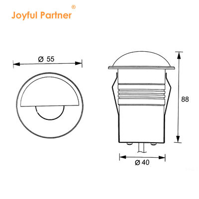 地下埋設ライト 3W 防水 24V 温白色 屋外景観用