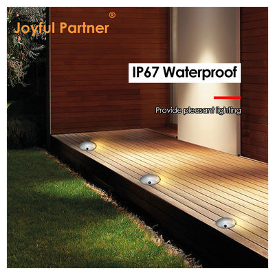 1W 入り口 ステップライト 超薄 DIA70mm DC 24V 3000k 暖かい白 屋外照明用