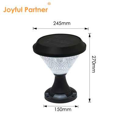 ソーラー・ボラードライト ABS素材 ポリ結晶スローアパネル エピスター SMD DIA245mm IP65 APP 制御式防水