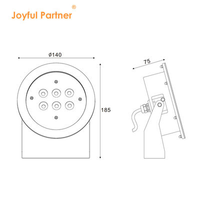 LED水中スポットライト 表面をマウント 6 LED U 形ブレーキットを持つ新しいデザイン