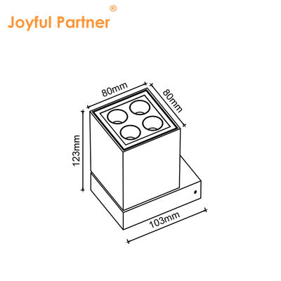 防水 IP65 屋外壁ランプ 8W 45 度 DC 24v CE 証明書 SMD LED 鋳造 アルミハウス