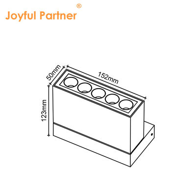 新しい到着 LED 直角表面 アルミニウムスポットライト 10W 直線光 AC220-240V LED防水屋外天井ランプ
