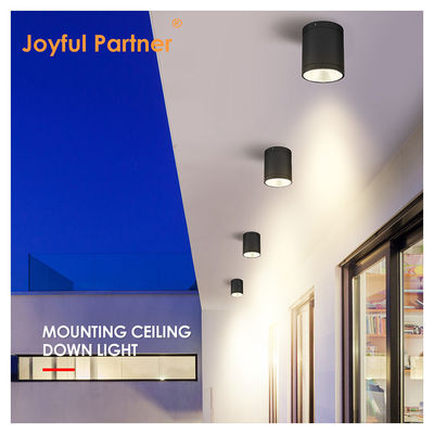 CE IP65 天井照明 表面に設置されたダウンライト 防水スポットライト Cree Cob LED With Round Design