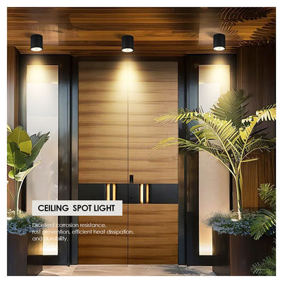 12W COB LEDダウンライト 円筒壁掛けライト コンパクトデザイン 表面固定 屋外用途