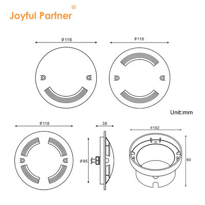 特別 熱売り IP67 防水 超薄 ミニ サイズ 斜面 側 発光 床 アンチ ブレア 地下 LED ライト