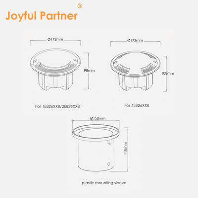 埋もれた地下アップライト カードライブオーバー タイプ 8W 15W 20W サイド・エミティング 地下用