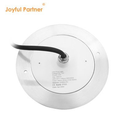 水中潜水式LEDプールライト DC12V常電圧10W DIA160*7.5MM APPリモコン付き